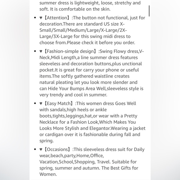 Women’s summer/fall dress size Medium - NEW WITH TAGS never worn - Picture 8 of 8